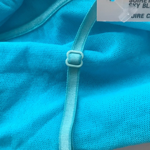 NWT COSABELLA Soirée Sheer Spaghetti Strap Cami Sly Blue Size L - Picture 7 of 9